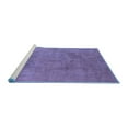 thumbnail image 2 of Ahgly Company Machine Washable Indoor Square Oriental Blue Industrial Area Rugs, 7' Square, 2 of 4