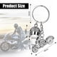 thumbnail image 1 of Seitruly Llavero plateado con amuleto de la suerte, plateado brillante, para amantes de las motocicletas, fácil y práctico para llavero de Teléfono y Comunicación, 1 of 6