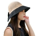 thumbnail image 2 of Travelwant Women Wide Brim Hat Hollow Breathable Summer Bucket Hat Bow Lady’s Sun Cap for Travel, 2 of 7