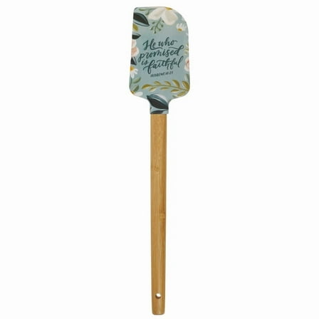 Christian Art Gifts Sturdy Food Grade Inspirational Scripture Rubber Spatula for Home & Kitchen: He Who Promised Enc, (Hardcover)
