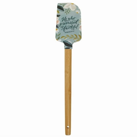 Christian Art Gifts Sturdy Food Grade Inspirational Scripture Rubber Spatula for Home & Kitchen: He Who Promised Enc, (Hardcover)