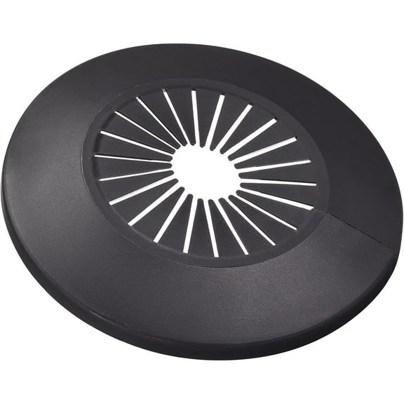 4-PACK Pipe Cover Decoration, 30mm-50mm PP Plastic Escutcheon Water Pipe Drain Line Cover Black