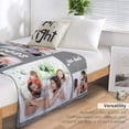 thumbnail image 6 of Personalised Blanket, Custom Blanket with Photos Text.Custom Blanket with Photo Collages.Father, Mom, Lover, Kids, Friends, Birthday, Christmas - Personalised Gifts for Women Men, 180x200cm, 6 of 6