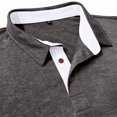 thumbnail image 4 of Men's Polo Shirts Short Sleeve Casual Summer Golf Shirts Classic Collared Shirt with Pocket M, 4 of 5