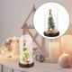 thumbnail image 3 of Árbol de Navidad de mesa con cúpula de cristal, miniárbol de Navidad con luz LED, decoración navideña sin batería, 3 of 5