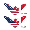 thumbnail image 3 of Rateoe USA Canada Flag Print Pet Scarf for Dogs and Cats – Stylish Reflective Design, Breathable & Durable Pet Bandana with Quick-Release Buckle-Small, 3 of 5