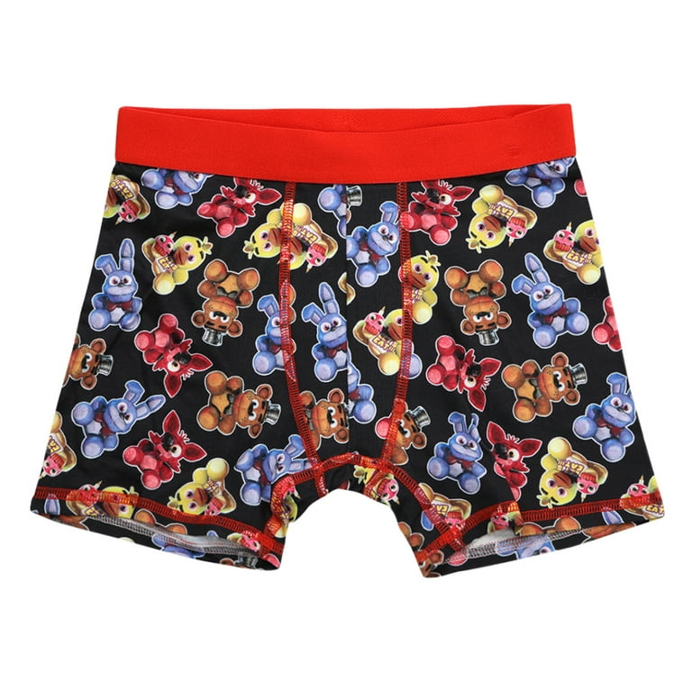 Five Nights at Freddys Horror Video Game Youth Boys Underwear 5pk Boys  Boxer Briefs Set- Size 4