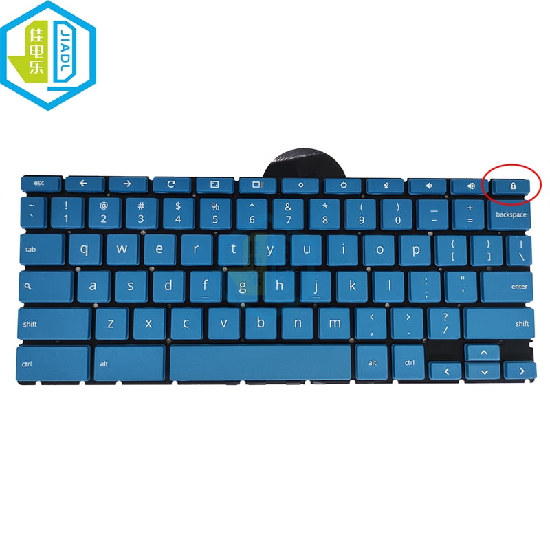US English Blue Keyboard For  Chromebook X360 11 G3 EE Chromebook X360 11MK G3 EE Blue keycaps Notebook keyboard