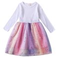 thumbnail image 4 of Bmisegm Back to School Clothes for Teen Girls High Waist Gradient Mesh Long Skirt for Party Princess Wear Girls Skirts 5-6 Years, 4 of 5