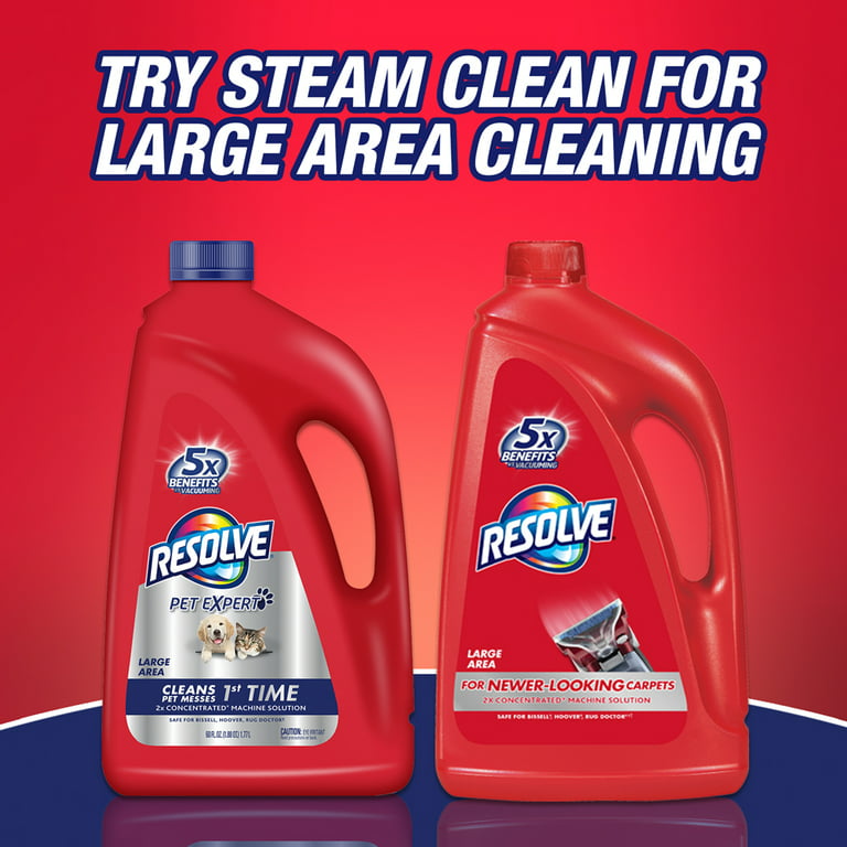 Resolve Dual Pack High Traffic Carpet Foam, 44oz, Removes Stains 