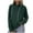 Army Green, variant on Womens Cowl Neck Pullover Hoodie Casual Solid Color Pullover Loose Drawstring Hooded Tunic Tops Long Sleeve Shirts