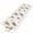 Algae green, orange, yellow, variant on Colorful Diamond 2'x6' Runner Rugs for Hallway Kitchen Bedside Non Slip Washable, Modern Geometric Middle Century White Entryway Rug Runners with Rubber Backing, Long Carpet Runner for Laundry Room