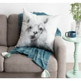 thumbnail image 6 of Kate and Laurel Como Decorative Alpaca Print Square Throw Pillow Cover, 24x24, White, 6 of 6