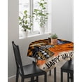thumbnail image 3 of Rectangle Waterproof Tablecloth Halloween Polyester Table Cloth Spill Proof Table Cover for Kitchen Dining Table Top Pumpkin Pumpkin Buffalo Plaids 54x54In, 3 of 5