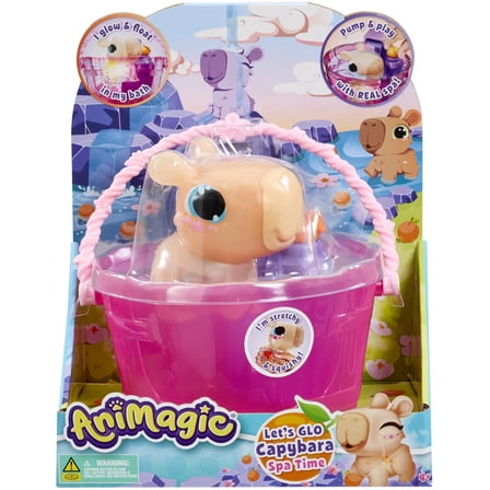 Animagic Let's Glo Capybara Spa Time Figure Set