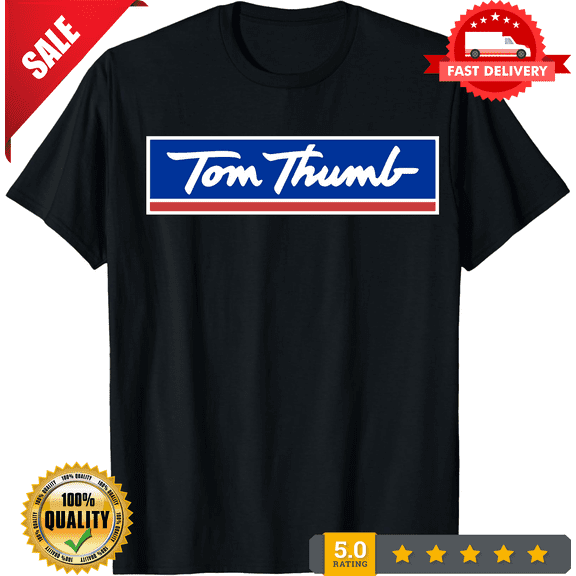 Tom Thumb Grocery Logo Men's T-Shirt American Size T-Shirt, LIMITED EDITION-TH66687