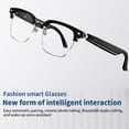 thumbnail image 3 of E13 Gafas Inteligentes InaláMbricas Bluetooth 5.0 con Auriculares Llamadas Manos MúSica FotografíA,Negro+Transparente D, 3 of 5