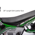thumbnail image 7 of JIMUPARK 36V Kids Electric Dirt Bike, 350W Off-Road Bike Motocross Powerful Motorcycle for Kids Aged 8-12, with 15MPH Fast Speed, Twist Grip Throttle, Metal Suspension & Leather Seat, Green, 7 of 7
