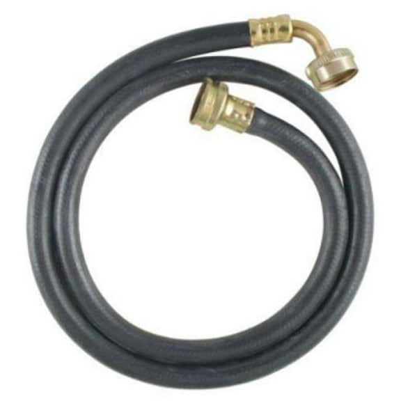 Homewerks Faucet HRBFIL11BE 5 ft. Gooseneck Braided Rubber Hose, Black