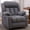 Grey, variant on Sfxingyou  Manual  Swivel Rocker Recliner Chair for Adults with Massage and Heat Glider Rocking Recliner Chairs for Living Room Bedroom Overstuffed Soft Reclining Sofa Chair with Pockets and Cup Hold