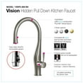 thumbnail image 5 of Houzer VISPD-869-BB 17" Faucet Hole Brushed Brass Vision Hidden Pull Down Kitchen Faucet, 5 of 9