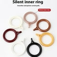 thumbnail image 2 of Wweixi ABS Rings Two Standard Rings 50 Window Rings 50 Plastic Hooks Eyes Black 50pcs, 2 of 6