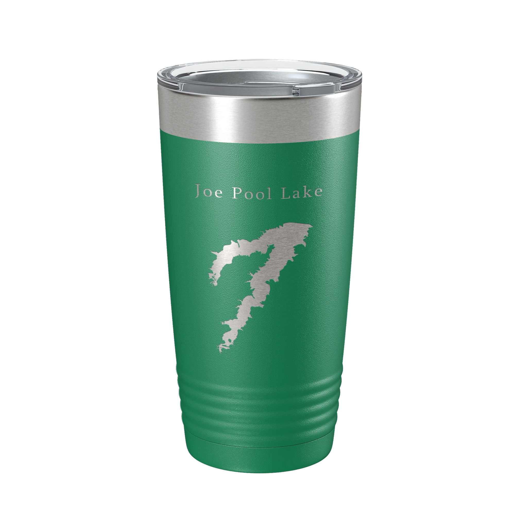 Joe Pool Lake Map Tumbler Travel Mug Insulated Laser Engraved Coffee