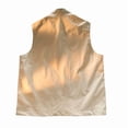 thumbnail image 3 of VSSSJ Men's Lightweight Outdoor Vest Jacket Full Zip Sleeveless Stand Collar Golf Travel Fishing Hiking Work Vest with Multi-Pockets Khaki M, 3 of 4