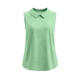 thumbnail image 7 of Womens Tank Tops Waffleknit Collared Sleeveless Camisole Top for Women Hollow Out Back Dressy Casual Tanks, 7 of 7