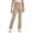 1 Khaki, variant on Krdevn Kids Stretch Twill Chino Pants Elastic Waist Straight Leg School Casual Trousers For Girls Boys,11-12 Years
