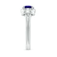 thumbnail image 4 of ANGARA Natural Solitaire Tanzanite Infinity Knot Ring in 925 Sterling Silver for Women (Size-6mm) | December Birthstone, Birthday, Anniversary, Jewelry Gift for Women | Natural Tanzanite Ring, 4 of 9