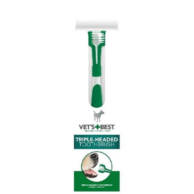 Vets Best - Cepillo de Dientes para Perros (Blanco, Verde)