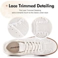 thumbnail image 3 of Women's Ribbon Lace-Up Fashion Sneakers Arch Support Walking Shoes, 3 of 6