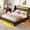 Black, variant on Greenstell Smart Charging Storage Bed Frame - 900lbs Capacity Noise-Free, Twin, Dark Gray
