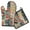 Pioneer Flower Floral, variant on Pioneer Flower Floral Print Pattern Kitchen Oven Mitt and Pot Holder Sets 2 Pcs for Baking, Cooking and Grilling, Heat Resistant Up To 392 °F