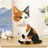 NICKSUN 3D Cartoon Cat Building Blocks Set, Mini Tabby Cat Bricks Toy ...