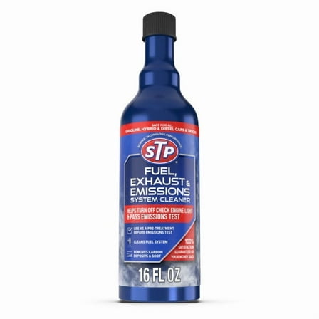 STP Exhaust & Emissions System Cleaner Fuel Additive, 16oz
