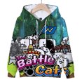 thumbnail image 3 of Sudadera con capucha con estampado 3D de The Battle Cats para niños y niñas, sudadera con dibujos animados divertidos, chándal Kawaii para niños, ropa de otoño para niños, 3 of 5
