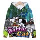 thumbnail image 3 of Sudadera con capucha con estampado 3D de The Battle Cats para niños y niñas, sudadera con dibujos animados divertidos, chándal Kawaii para niños, ropa de otoño para niños, 3 of 5