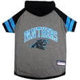 thumbnail image 2 of Pets First 849790024885 Carolina Panthers Hoody Dog Tee Shirt - Small, 2 of 4