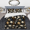 thumbnail image 2 of Designart "Essence Of Artistic Florals XVI" White Floral Bedding Covert Set - Cottage Bed Set With 2 Shams, 2 of 5