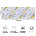 thumbnail image 3 of Pioneer Flower Floral Print Pattern Bathroom Rugs Mat, Non Slip Microfiber Bathroom Rug with Rubber Backing, Soft Mats for Bathroom Floor Tub Shower, 17"x47", 3 of 5