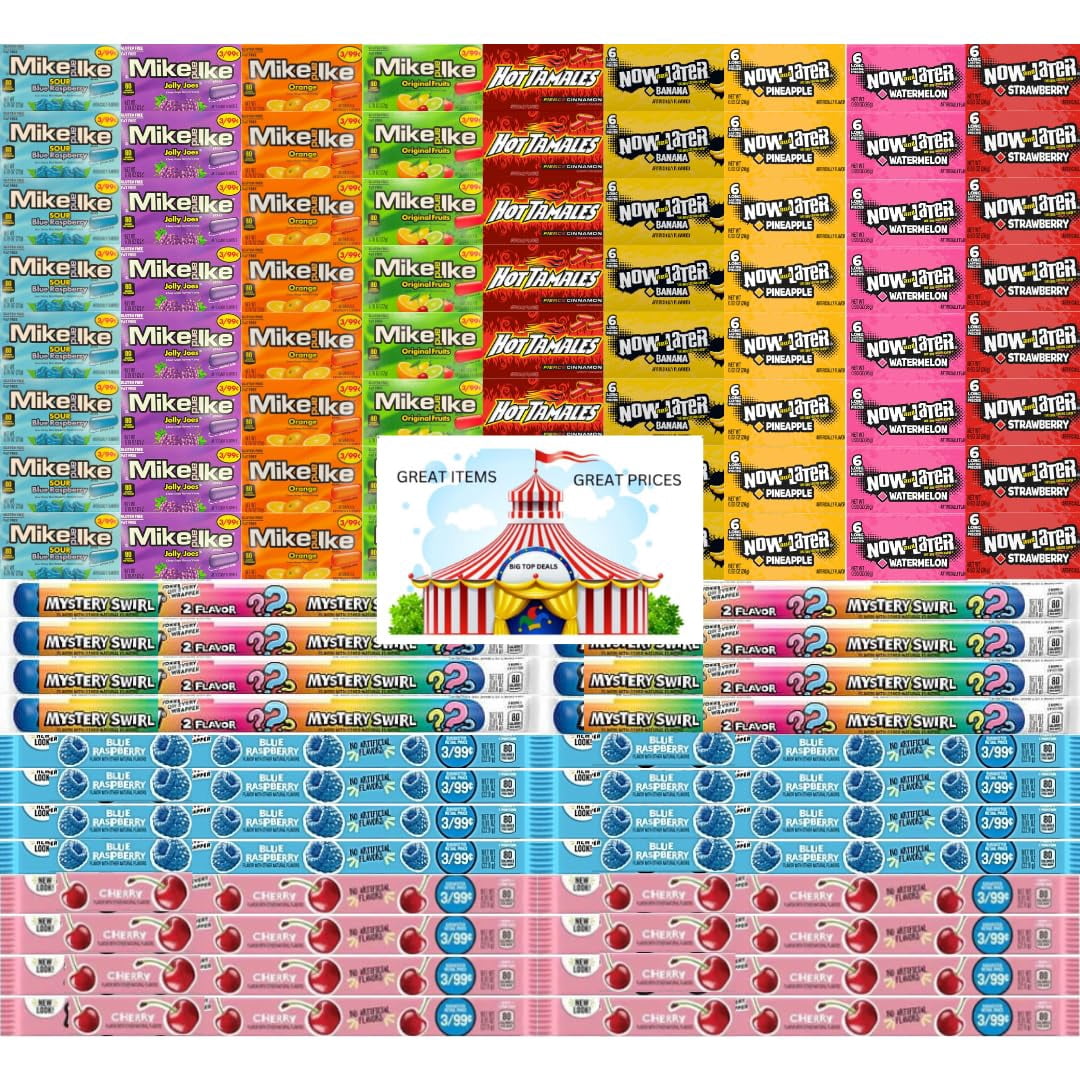 Bulk Candy Mix Variety Pack 5 LB – 96 Count Individually Wrapped Assorted Candy for Parties, Pinatas, Office Snacks, Events, Bulk Treat Bags, Birthday Goodie Supplies