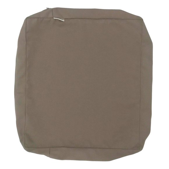 CozyLounge Housse de Coussin de Chaise de Patio Résistante à l'Eau et aux UV pour Intérieur et Extérieur (Taupe Sans Temps, 24"x24"x4" (1 Housse))