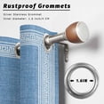 thumbnail image 6 of 1 Panel Outdoor Curtains for Patio Waterproof 54"x84", Sky Blue Retro Greek Key Weatherproof Privacy Outsides Curtains, Geometric Greece Ancient Farmhouse Grommet Thermal Drapes for Cabana Porch, 6 of 8