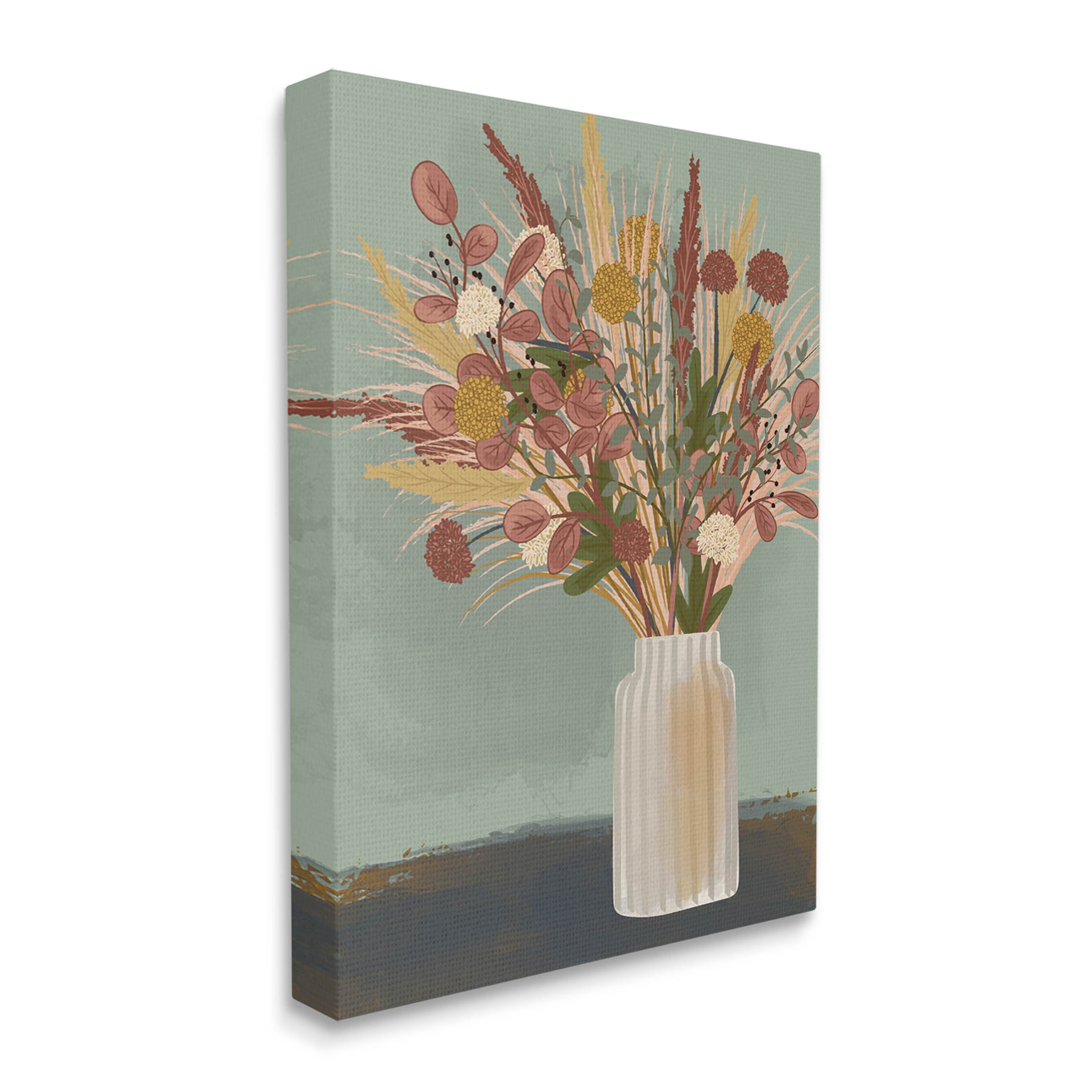 Varied Botanical Sprigs Arrangement Botanical & Floral Graphic Art Gallery Wrapped Canvas Print Wall Art