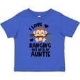 thumbnail image 3 of Inktastic Monkey I Love Hanging out with My Auntie Boys or Girls Toddler T-Shirt, 3 of 5