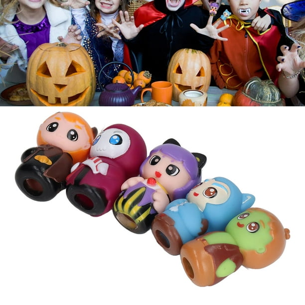 Personnages Marionnettes à Doigts, Confortable 5 PCS Halloween Marionnettes  à Doigts Doux Pour Festival Pour Enfants 