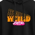 thumbnail image 3 of Barbie The Movie - Stacked Weird Barbie - Juniors Cropped Pullover Hoodie, 3 of 5