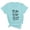 Mint Green, variant on Womens 100th Day Casual Crew Neck Tee Soft Cotton Graphic Print Top for School Celebration & Everyday Wear